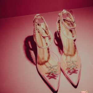 Coral Illusion Pointed-Toe Pumps